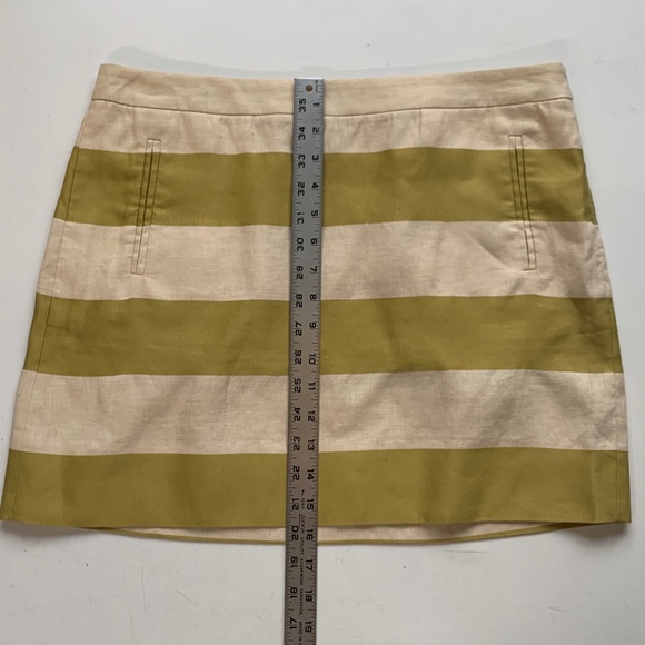 Unworn JCrew striped miniskirt, linen/cotton blend - Picture 7 of 8